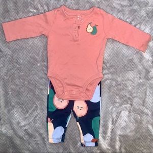 Carter’s Baby Girl 2pc Pear Set